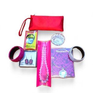 Costume Jewelry Bundle Girls Women's  Necklace Bracelet Earrings Lot of 8